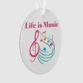 La vie est la musique sur un (devant)