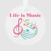 La vie est la musique sur un (dos)