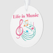 La vie est la musique sur un (devant)