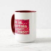 La vie est - mangez le dessert d'abord - tasse de (Devant gauche)