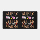 La Vie Est Meilleure À La Ferme Mets Animaux Fermi (Recto)