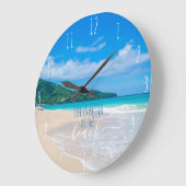 La vie est meilleure à la grande horloge de plage (Angle)