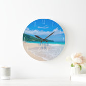 La vie est meilleure à la grande horloge de plage (Maison)