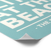 La vie est meilleure à la plage Impression personn (Coin)