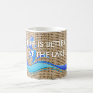 La vie est meilleure à la tasse de café (blanche