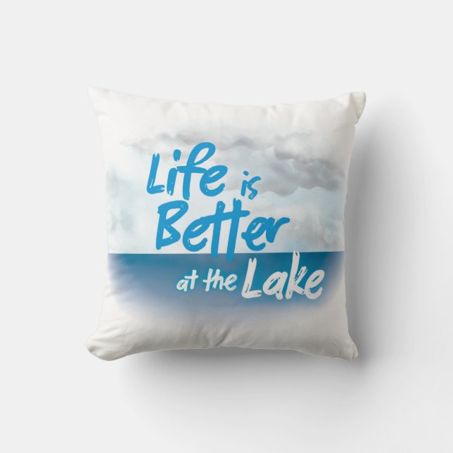 La vie est meilleure au coussin du lac (Recto)