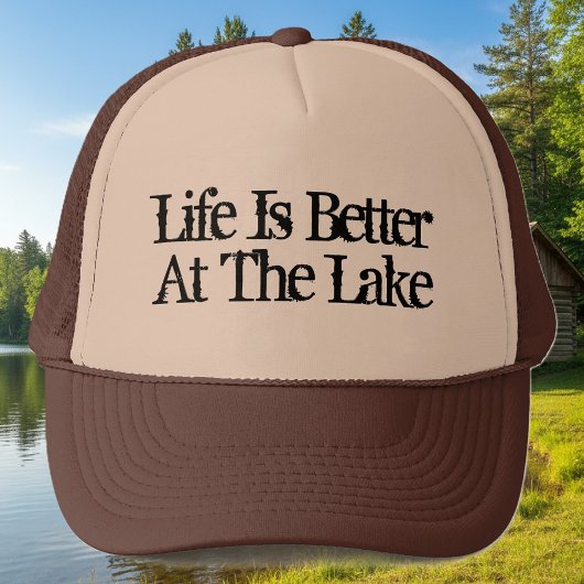 La vie est meilleure au lac drôle casquette de ret