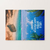 La Vie Est Meilleure Au Paradis Jigsaw Puzzle (Horizontal)