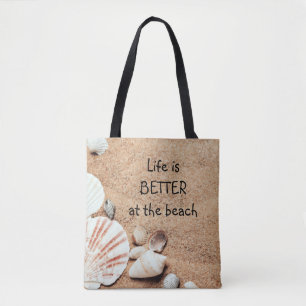 La vie est meilleure au sac à dos de plage