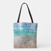 La vie est meilleure au sac en toile de plage (Dos)