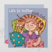 La Vie Est Meilleure Avec La Carte De Vacances Cha (Devant / Derrière)