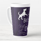 La vie est meilleure avec la Mug en latte de chien (Angle gauche)