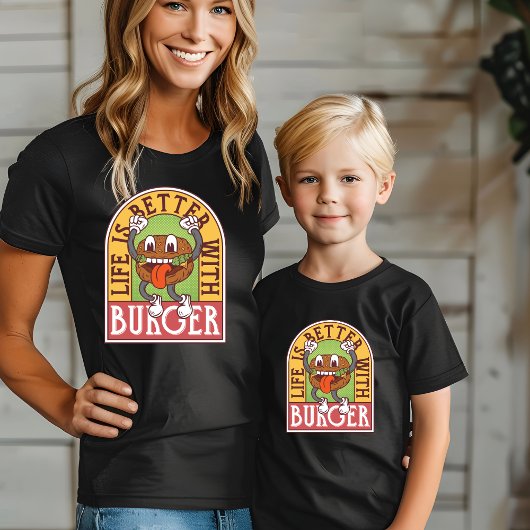 La vie est meilleure avec le T-shirt Burger