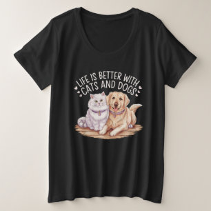La vie est meilleure avec les chats et les chiens