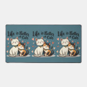 La vie est meilleure avec les chats mignonne Chat  (Recto)