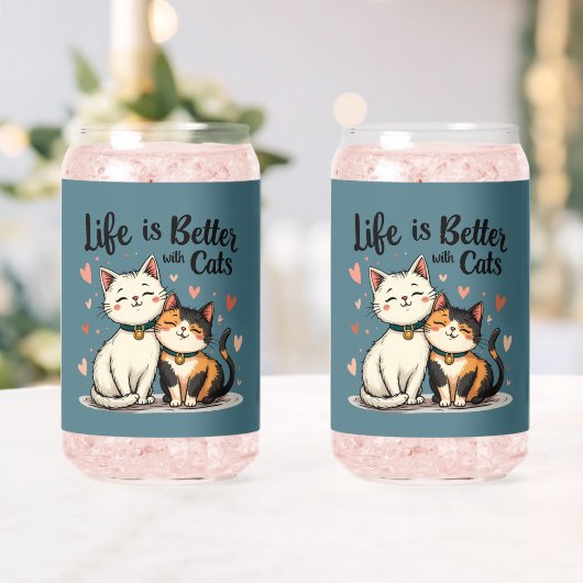 La vie est meilleure avec les chats mignonne Chat  (Insitu (Mariage))