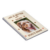 La vie est meilleure avec les chiens - Carnet pers (Côté Droit)