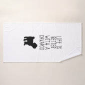 La Vie Est Meilleure Avec Un Cavapoo (Serviette de bain)