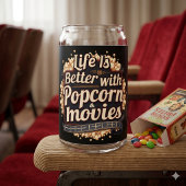 La vie est meilleure avec un design rétro Popcorn 