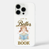 La vie est meilleure avec un étui pour iPhone Book (Verso)