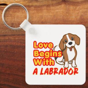 La vie est meilleure avec un Labrador - porte-clés