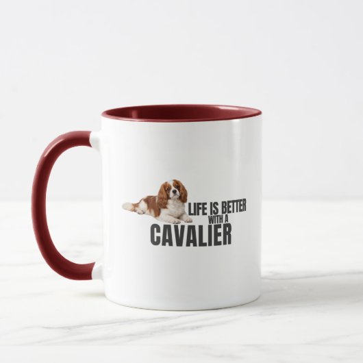 La vie est meilleure avec un mug Cavalier (Gauche)