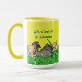 La vie est meilleure dans la tasse d'été (Gauche)