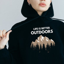 La vie est meilleure en plein air Sweat - shirt à
