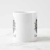 La vie est mieux Keeshond Jumbo Mug (Devant)