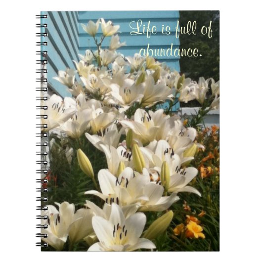La vie est pleine d'abondance, Carnets Day Lily (Devant)