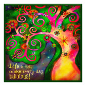 "La vie est rapide" Inspiribilité Impression photo (Devant)