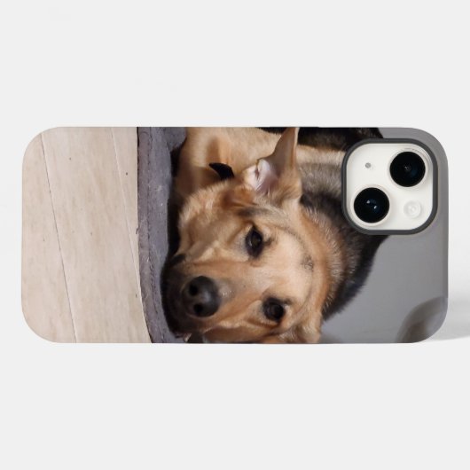 La vie est Ruff Iphone 14 Coque (Verso (horizontal))