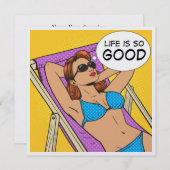 La Vie Est Si Bonne Invitation #2 (Devant / Derrière)