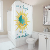 La vie est simple rideau de douche (En situation)