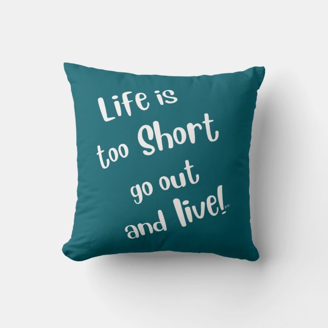 La vie est trop courte Coussin BFTG (Recto)