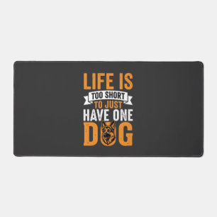 La vie est trop courte Graphique amateur de chien_