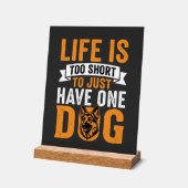 La vie est trop courte Graphique amateur de chien_ (Angle)