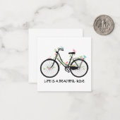 La vie est un beau carte pour notes (Devant/Arrière en situation)