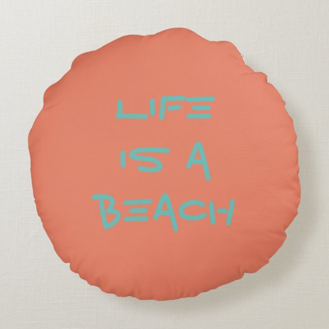 La Vie Est Un Coussin De Plage/Coussin (Dos)