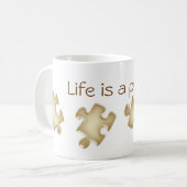 La vie est un puzzle Mug (Devant gauche)