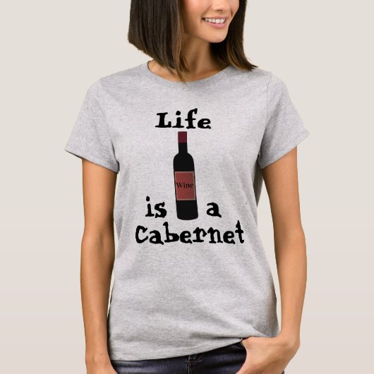La vie est un T-shirt Cabernet (Devant)