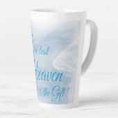 La Vie Est Un Test Ciel Est Le Cadeau Latte Mug (Angle droit)