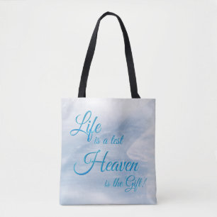 La Vie Est Un Test Ciel Est Le Sac fourre-tout Cad