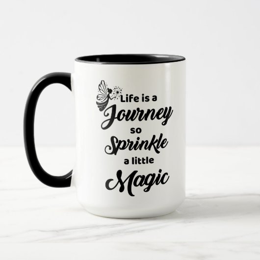 La vie est un voyage Combo Mug (Gauche)