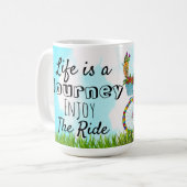 La vie est un voyage Profitez du tour Mug (Devant gauche)