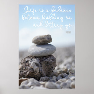 La vie est une affiche de balance