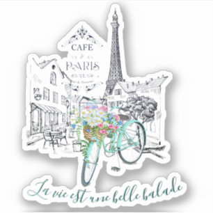 La vie est une belle balade sticker