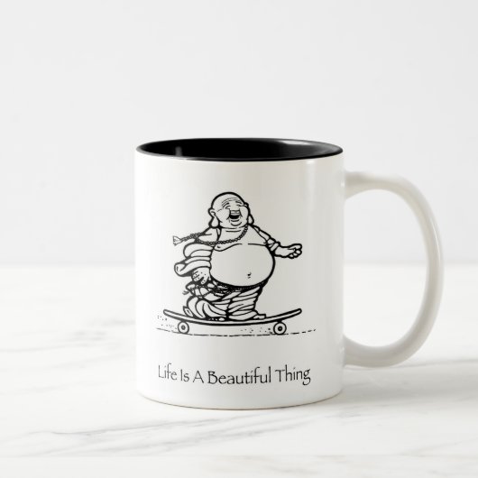 La vie est une belle tasse de café de Bouddha de (Droit)