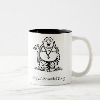 La vie est une belle tasse de café de Bouddha de