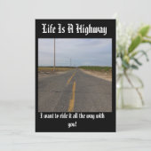 La vie est une carte personnalisable de l'autorout (Debout devant)
